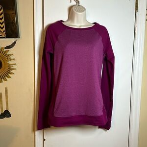 Purple underarmour long sleeve shirt